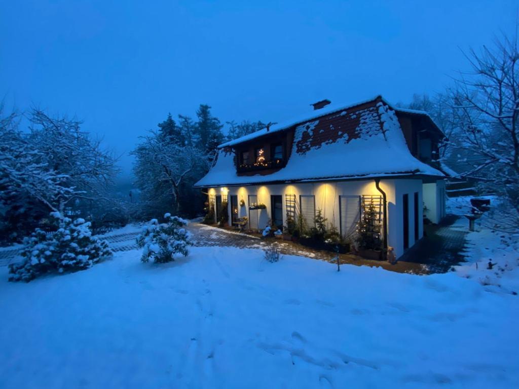 Ferienwohnungen Elsterblick บัดเอลสเตอร์ ภายนอก รูปภาพ
